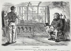 Tentando, ilustração de &39;Punch&39;